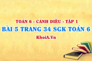Bài 5 trang 34 SGK Toán 6 tập 1 Cánh Diều